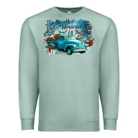 Seafoam its the wonderful time of the year truck Premium Sweatshirt - CowGirlArtShop