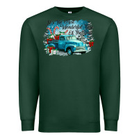 Sports Green its the wonderful time of the year truck Premium Sweatshirt - CowGirlArtShop