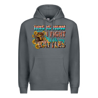 Rock this is how i fight with my battles Premium Hoodie - CowGirlArtShop