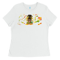 White juneteenth afro messy bun libbey glass Ladies Tee - HRA Design Shop