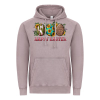 Vintage Zinc Happy Easter With Western Eggs And Sunflowers Vintage Hoodie - RanaPortraitStore