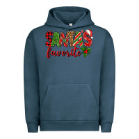 Pigment Midnight Navy Santa's Favorite Urban Hoodie - BundleAndBundleShop