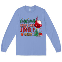 Colony Blue mommy needs her jingle juice Long Sleeve Tee - MaliasSmallBusiness