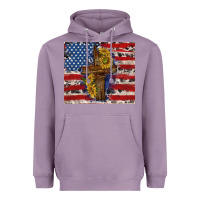 Lavender jesus christ with american flag Heavyweight Hoodie - TumblerDesignByShophia