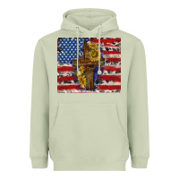 Matcha jesus christ with american flag Heavyweight Hoodie - TumblerDesignByShophia