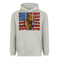 Moon Dust jesus christ with american flag Heavyweight Hoodie - TumblerDesignByShophia