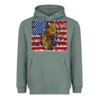 Sage jesus christ with american flag Heavyweight Hoodie - TumblerDesignByShophia