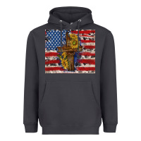 Smoke jesus christ with american flag Heavyweight Hoodie - TumblerDesignByShophia