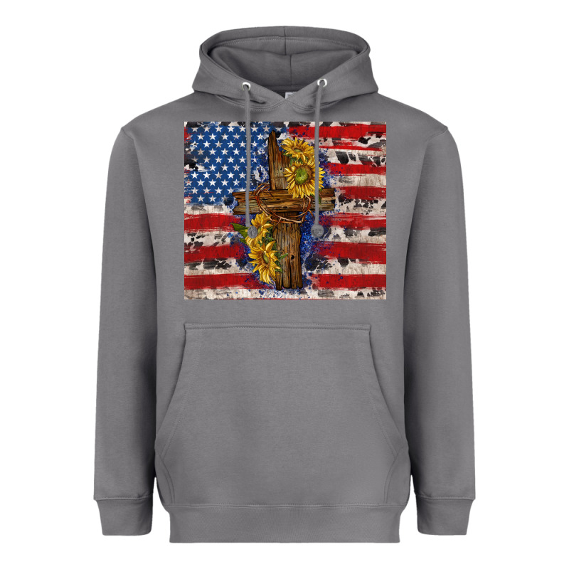 Jesus Christ With American Flag Heavyweight Hoodie by TumblerDesignByShophia | Teevron