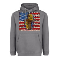 Storm jesus christ with american flag Heavyweight Hoodie - TumblerDesignByShophia