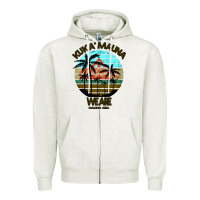 Oatmeal Heather Ku Kia i Mauna Zipper Hoodie - Bettercallsaul