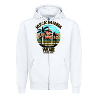 White Ku Kia i Mauna Zipper Hoodie - Bettercallsaul