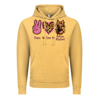 Vintage Mustard Peace Love German Shepherd Vintage Hoodie - Jasminsmagicworld