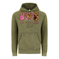 Vintage Olive Peace Love German Shepherd Vintage Hoodie - Jasminsmagicworld