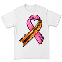 White breast cancer sport ribbons Premium Tee - AdoDesignShop