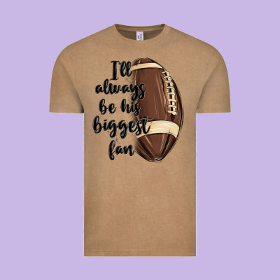 I Ll Always Be His Biggest Fan Vintage Tee Designed By Maliassmallbusiness