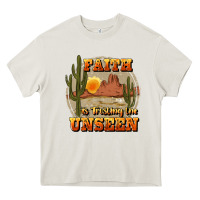 Cream faith is trusting the unseen Heavy Core Tee - JahusDesignShop