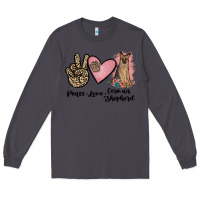 Smoke peace love german shepherd Long Sleeve Tee - JahusDesignShop