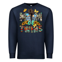 Navy mom of twins boys mother's day Premium Sweatshirt - CowGirlArtShop
