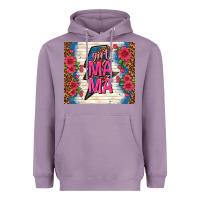Lavender girl mama thunder with flowers Heavyweight Hoodie - TumblerDesignByShophia