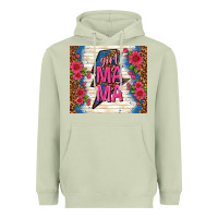 Matcha girl mama thunder with flowers Heavyweight Hoodie - TumblerDesignByShophia