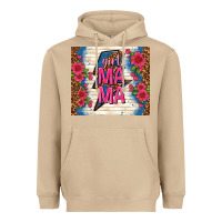 Girl Mama Thunder With Flowers Heavyweight Hoodie | Teevron