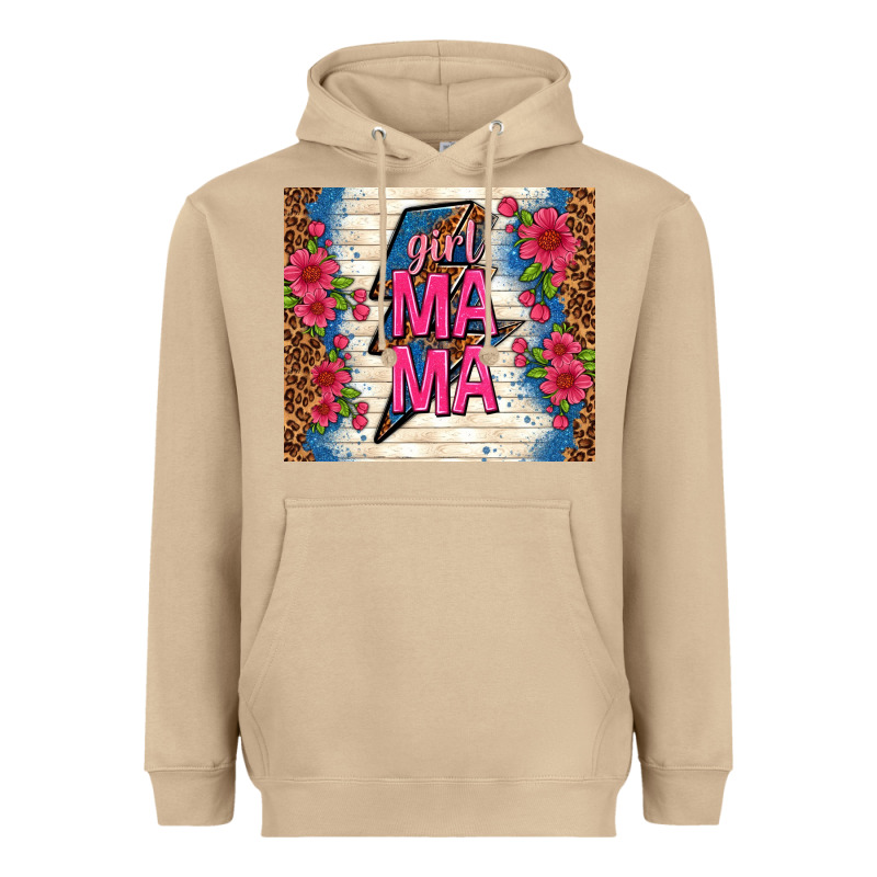 Girl Mama Thunder With Flowers Heavyweight Hoodie by TumblerDesignByShophia | Teevron