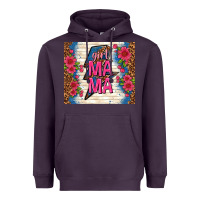 Plum girl mama thunder with flowers Heavyweight Hoodie - TumblerDesignByShophia