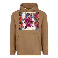 Toasted Coconut girl mama thunder with flowers Heavyweight Hoodie - TumblerDesignByShophia