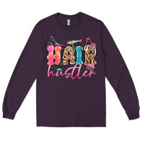 Plum hair hustler Long Sleeve Tee - MaliasSmallBusiness