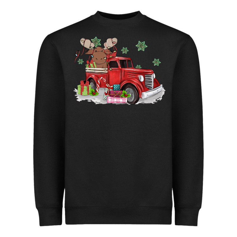 Christmas Truck Heavyweight Sweatshirt by MaliasSmallBusiness | Teevron