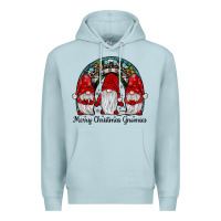 Blue Mist merry Christmas Gnomes Rainbow Premium Hoodie - JahusDesignShop