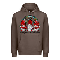 Coffee merry Christmas Gnomes Rainbow Premium Hoodie - JahusDesignShop