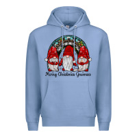 Colony Blue merry Christmas Gnomes Rainbow Premium Hoodie - JahusDesignShop