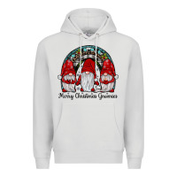 Dove Grey merry Christmas Gnomes Rainbow Premium Hoodie - JahusDesignShop