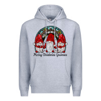 Heather Grey merry Christmas Gnomes Rainbow Premium Hoodie - JahusDesignShop