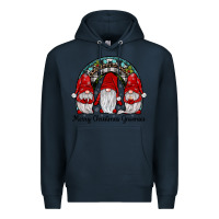 Navy merry Christmas Gnomes Rainbow Premium Hoodie - JahusDesignShop