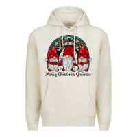 Oatmeal Heather merry Christmas Gnomes Rainbow Premium Hoodie - JahusDesignShop