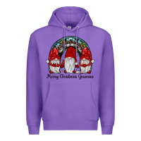 Purple merry Christmas Gnomes Rainbow Premium Hoodie - JahusDesignShop