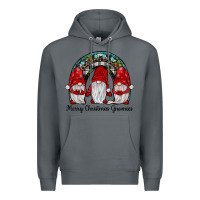 Rock merry Christmas Gnomes Rainbow Premium Hoodie - JahusDesignShop