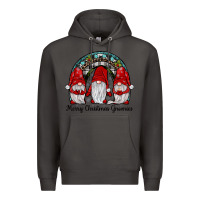 Smoke merry Christmas Gnomes Rainbow Premium Hoodie - JahusDesignShop