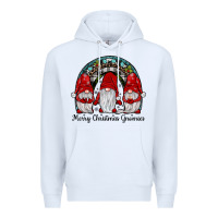 White merry Christmas Gnomes Rainbow Premium Hoodie - JahusDesignShop