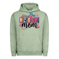 Pigment Oil Green nurse mom Urban Hoodie - FaDigitalArtStudio