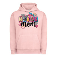 Pigment Salmon nurse mom Urban Hoodie - FaDigitalArtStudio