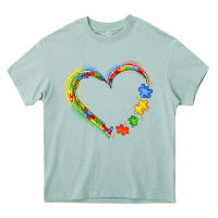 Arona autism heart Heavy Core Tee - JahusDesignShop