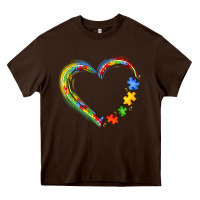 Autism Heart Heavy Core Tee | Teevron
