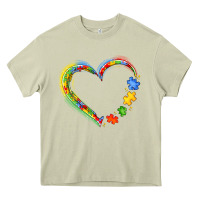 Mossy autism heart Heavy Core Tee - JahusDesignShop