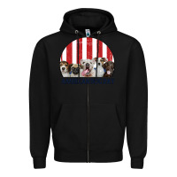 Black American Dog Day Zipper Hoodie - Bettercallsaul