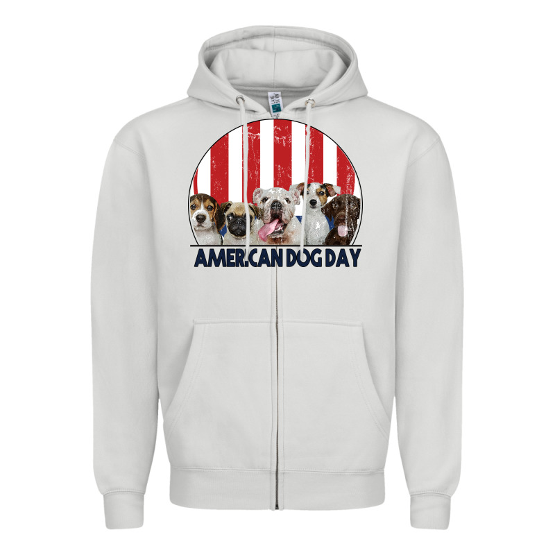 American Dog Day Zipper Hoodie by Bettercallsaul | Teevron
