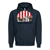 Navy American Dog Day Zipper Hoodie - Bettercallsaul